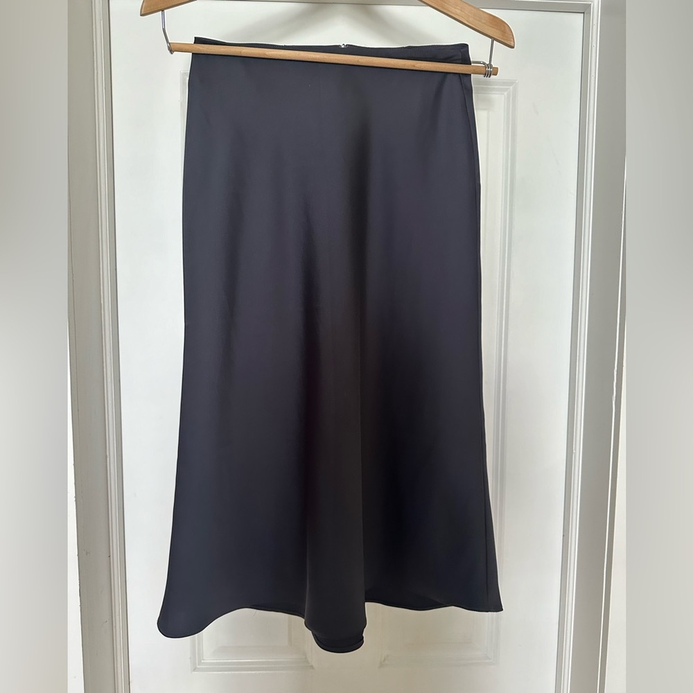 Oak + fort midi skirt, size S, Dark blue